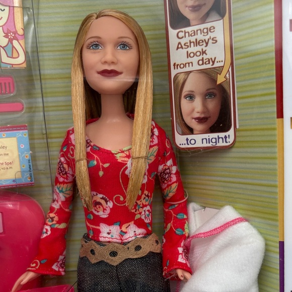 Mattel Super Spa Day Mary-Kate and Ashley Doll y2k Toy vintage vanity chair mani - Picture 10 of 16